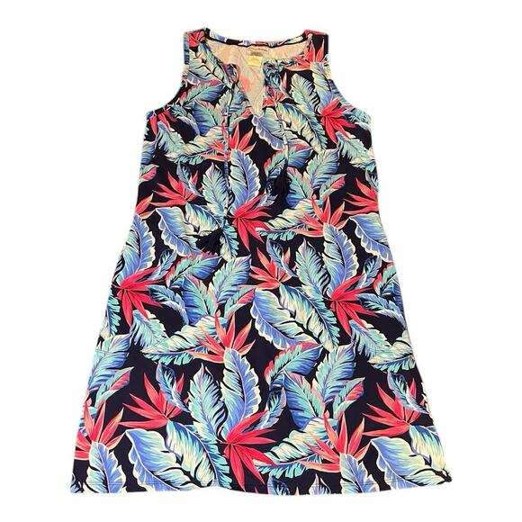Tommy Bahama Dresses & Skirts - Tommy Bahama Vibrant Tropical Sleeveless Dress Womens Small Stretch Floral Beach